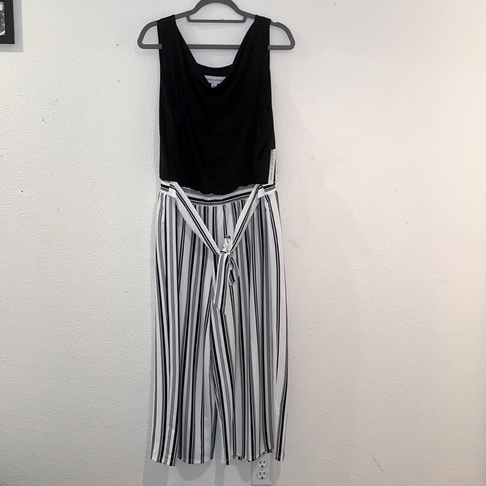 Emma & Michele Black-and-white Jumpsuit